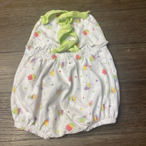 LA LUNA BOY  GIRL SNOWBALL
SLEEVELESS BUBBLE ROMPER JUMPSUIT - Picture 3 of 4